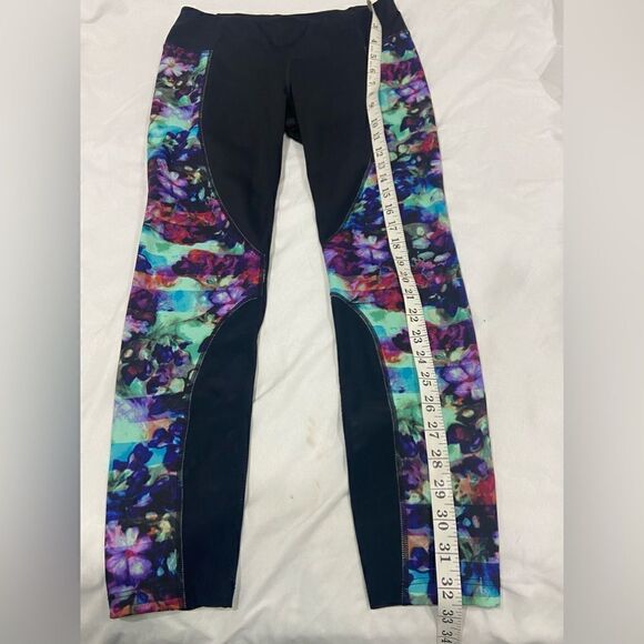 Athleta colorful mesh leggings bag key pocket size S - Picture 7 of 7